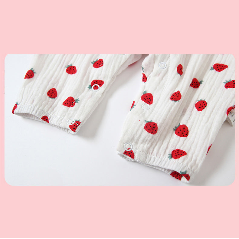 Baby Girl Collar Strawberry All In One - 0524 - Little Kooma