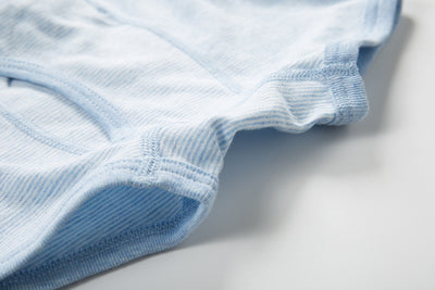 Baby Kid Boys Trunk Boxer Brief Underwear Blue Grey Stripes 3 Pack - Little Kooma