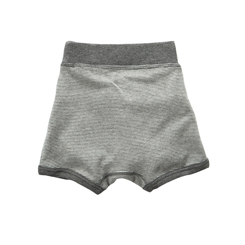 Baby Kid Boys Trunk Boxer Brief Underwear Blue Grey Stripes 3 Pack - Little Kooma