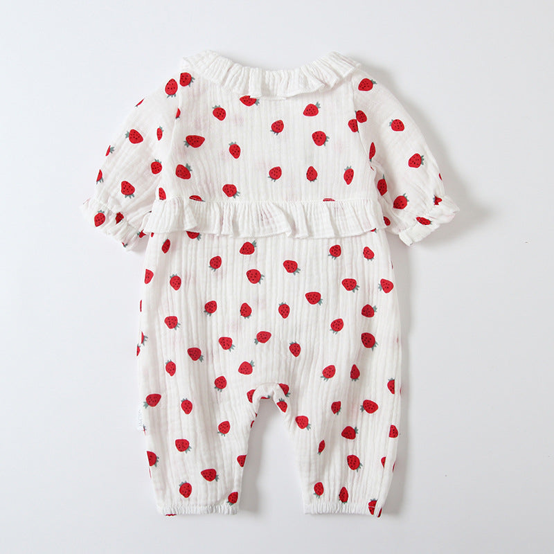 Baby Girl Collar Strawberry All In One - 0524 - Little Kooma