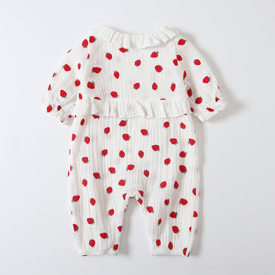 Baby Girl Collar Strawberry All In One - 0524 - Little Kooma
