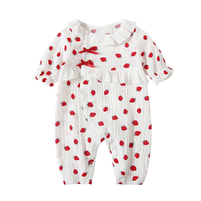 Baby Girl Collar Strawberry All In One - 0524 - Little Kooma