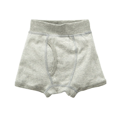 Baby Kid Boys Trunk Boxer Brief Underwear Blue Grey Stripes 3 Pack - Little Kooma