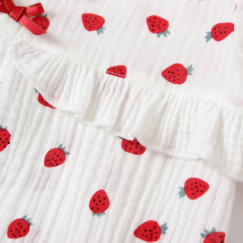 Baby Girl Collar Strawberry All In One - 0524 - Little Kooma