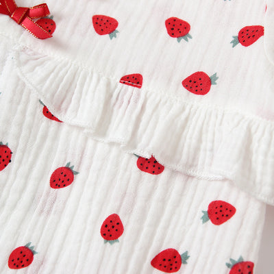 Baby Girl Collar Strawberry All In One - 0524 - Little Kooma