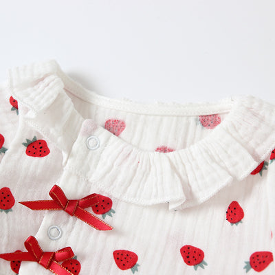 Baby Girl Collar Strawberry All In One - 0524 - Little Kooma