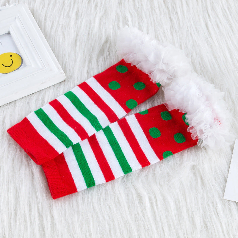 Baby Girl Christmas Outfit Christmas Socks - 1124 - Little Kooma