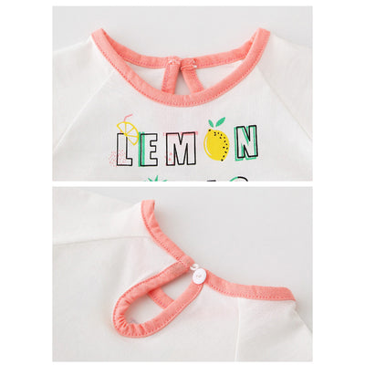 Baby Girl Lemon Tonic Bodysuit Dress Voile Skirt - Little Kooma