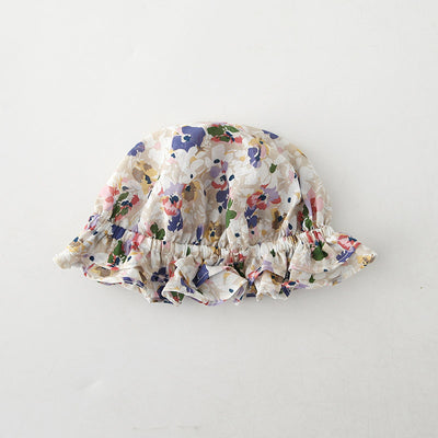 Baby Girl Flowers Cami Romper n Hat Set - 0616 - Little Kooma