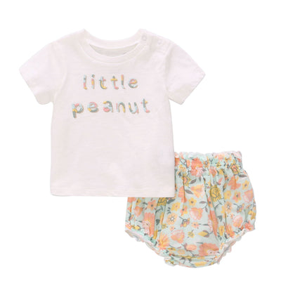 Baby Girl Little Peanut Top n Shorts Set - 0521 - Little Kooma