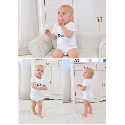 Baby Bodysuit Gift Set I Love Daddy Mummy 2 Pack 0-6 months - 0527 - Little Kooma