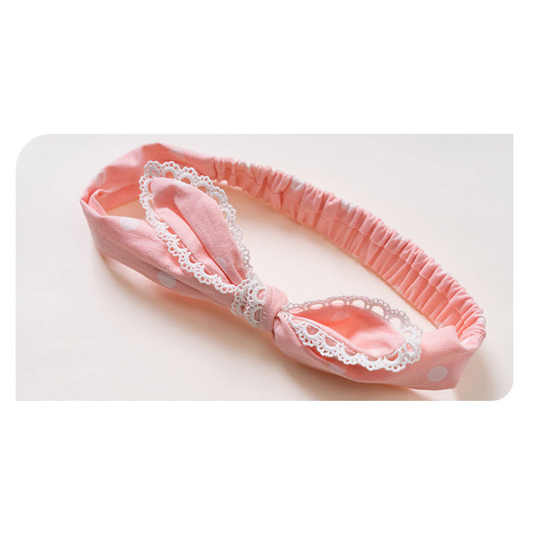 Baby Girl Pink w White Dots Dress n Knicker n Headwrap Set - 0611 - Little Kooma