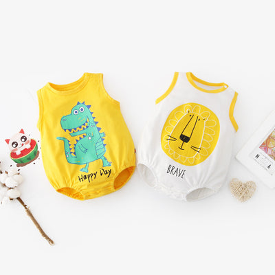 Baby Animal Sleeveless Bodysuit - 0616 - Little Kooma