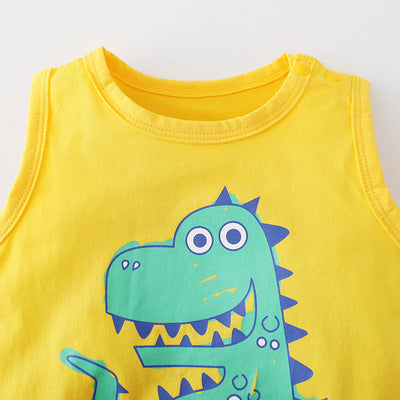 Baby Animal Sleeveless Bodysuit - 0616 - Little Kooma