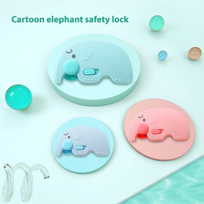Baby Kids Rocket Safety Strap Locks 3M Adhesives No Drilling Elephant Proof Cabinet Drawer Latches - Little Kooma