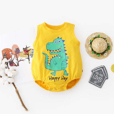 Baby Animal Sleeveless Bodysuit - 0616 - Little Kooma