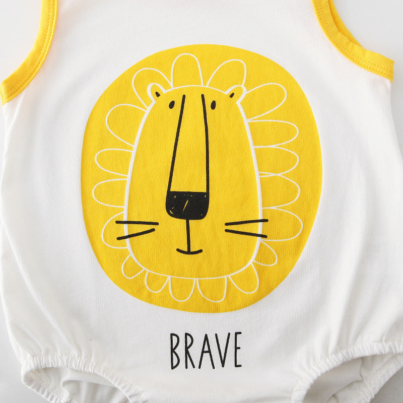 Baby Animal Sleeveless Bodysuit - 0616 - Little Kooma