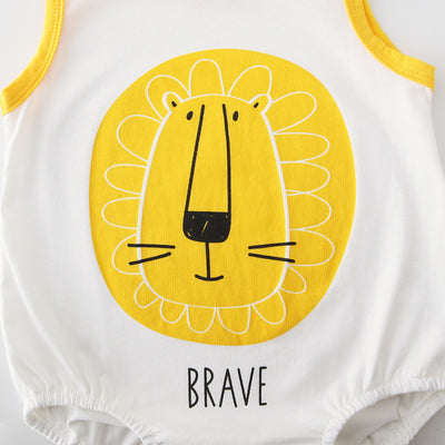 Baby Animal Sleeveless Bodysuit - 0616 - Little Kooma