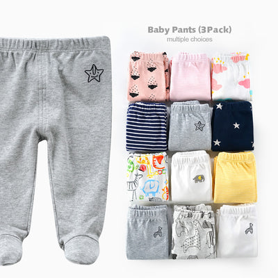 Baby Feet Covered Pants 3 Pack Animals - 0527 - Little Kooma