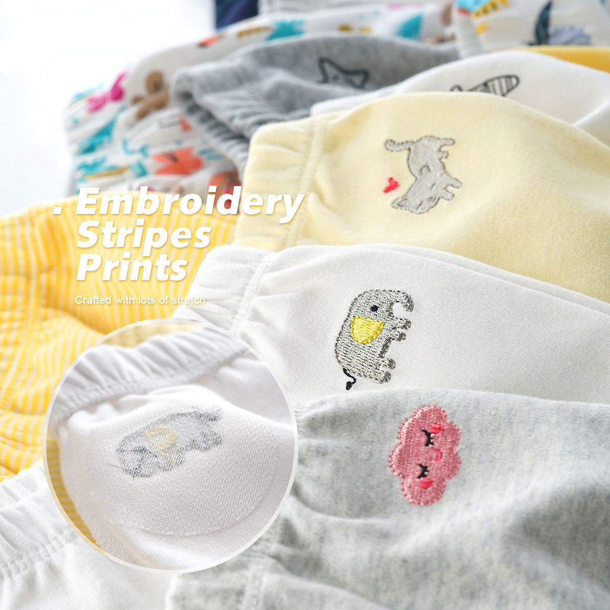 Baby Feet Covered Pants 3 Pack Lightning - 0527 - Little Kooma