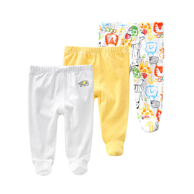 Baby Feet Covered Pants 3 Pack Animals - 0527 - Little Kooma