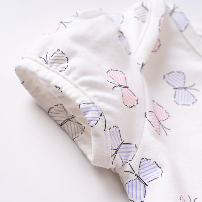 Baby Girl Butterfly Tutu Bodysuit w Big Bowtie - 0521 - Little Kooma