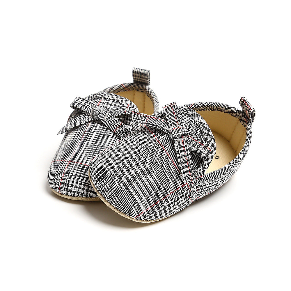 Baby Girl Plaid Loafers - 0912 - Little Kooma