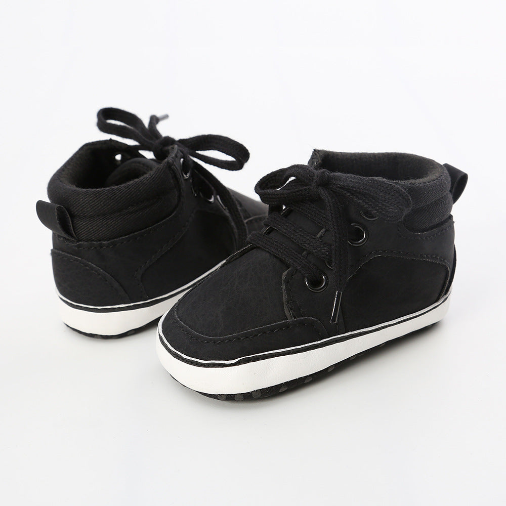 Baby Boy PU Leather Sneakers - 0912 - Little Kooma