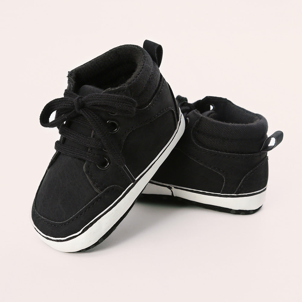 Baby Boy PU Leather Sneakers - 0912 - Little Kooma