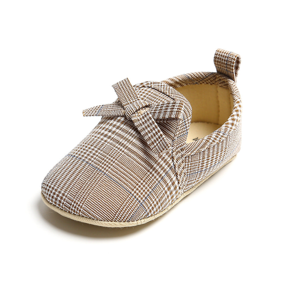 Baby Girl Plaid Loafers - 0912 - Little Kooma