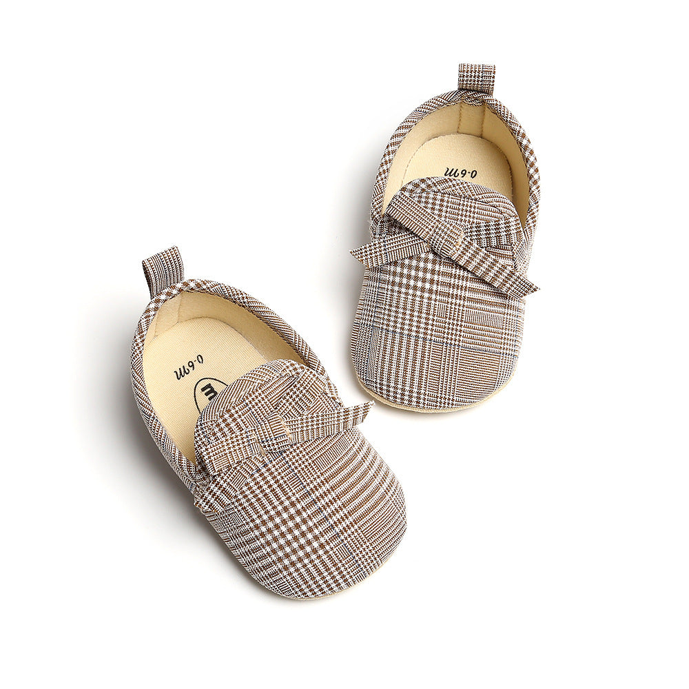 Baby Girl Plaid Loafers - 0912 - Little Kooma