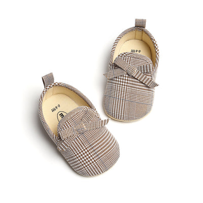 Baby Girl Plaid Loafers - 0912 - Little Kooma