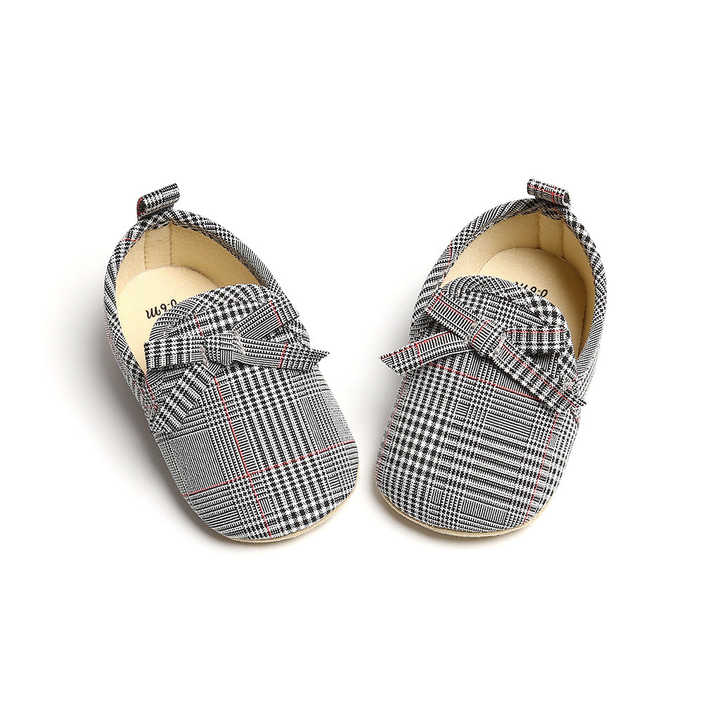 Baby Girl Plaid Loafers - 0912 - Little Kooma