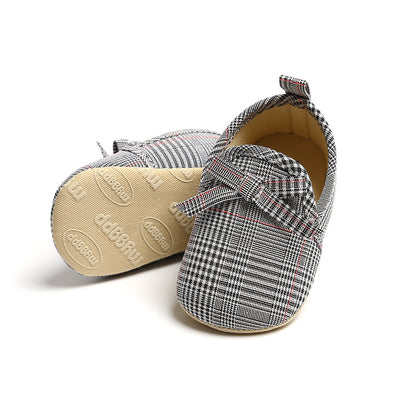Baby Girl Plaid Loafers - 0912 - Little Kooma