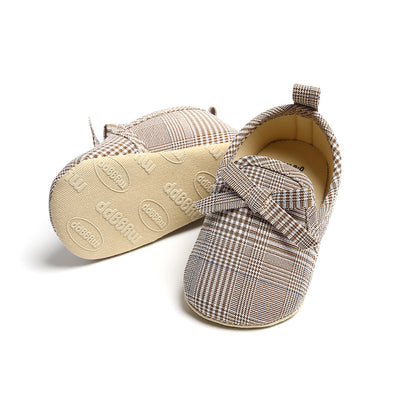 Baby Girl Plaid Loafers - 0912 - Little Kooma