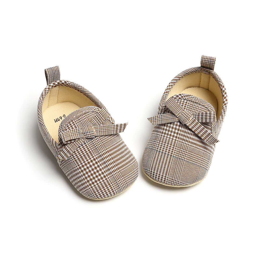 Baby Girl Plaid Loafers - 0912 - Little Kooma