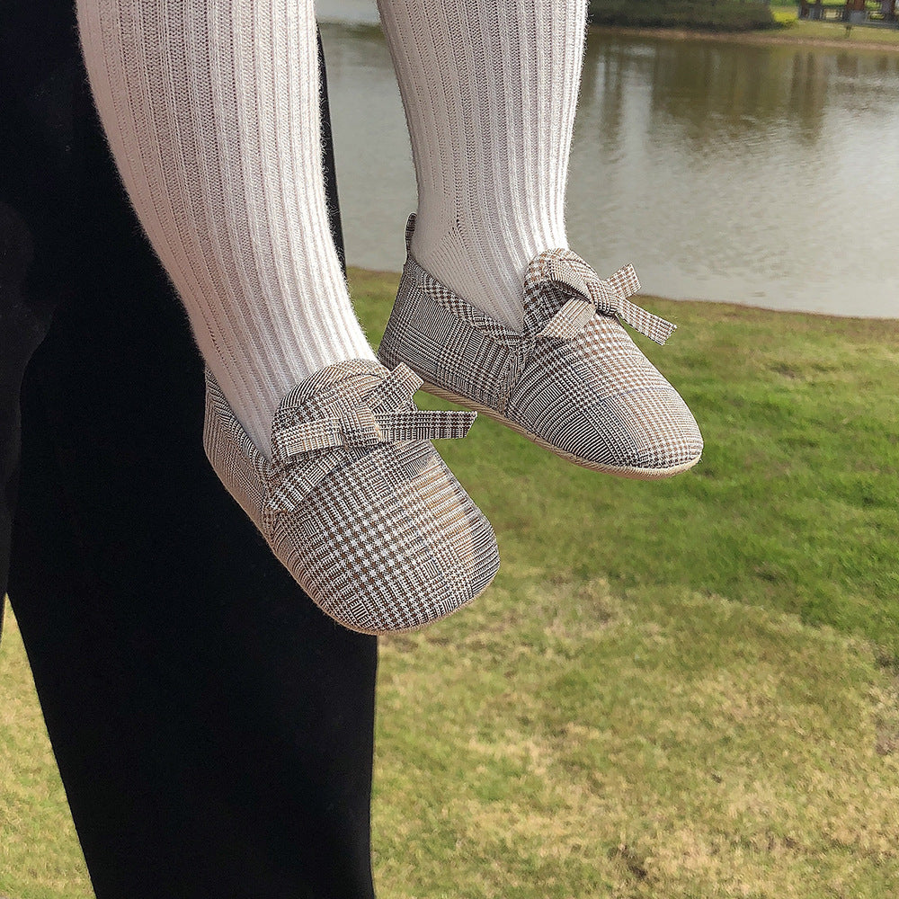 Baby Girl Plaid Loafers - 0912 - Little Kooma