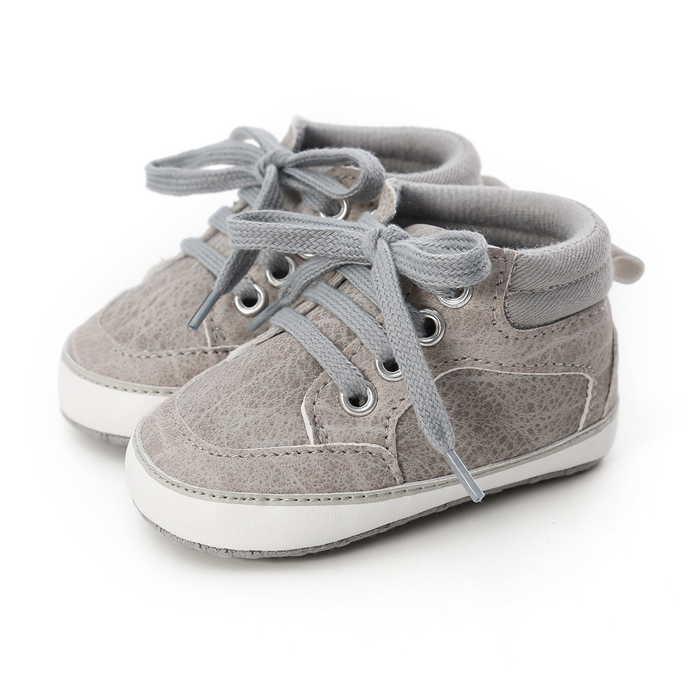 Baby Boy PU Leather Sneakers - 0912 - Little Kooma