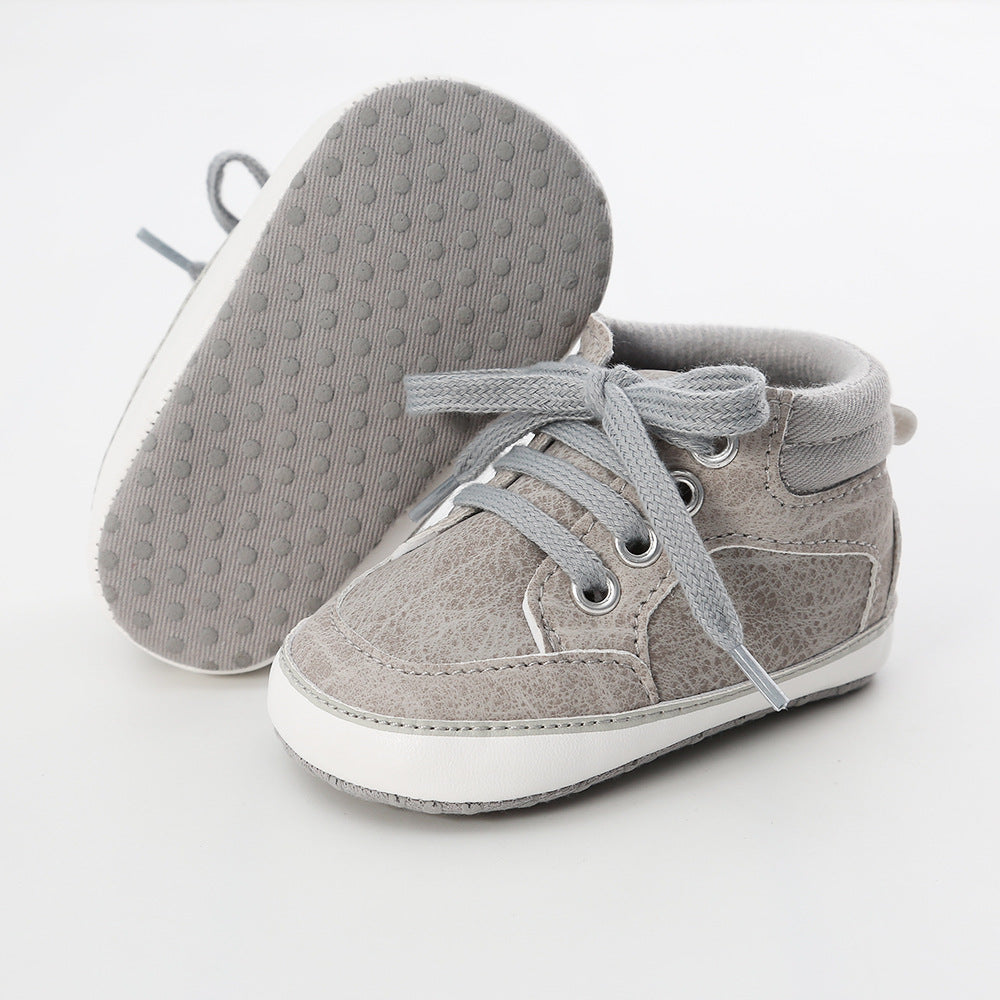 Baby Boy PU Leather Sneakers - 0912 - Little Kooma
