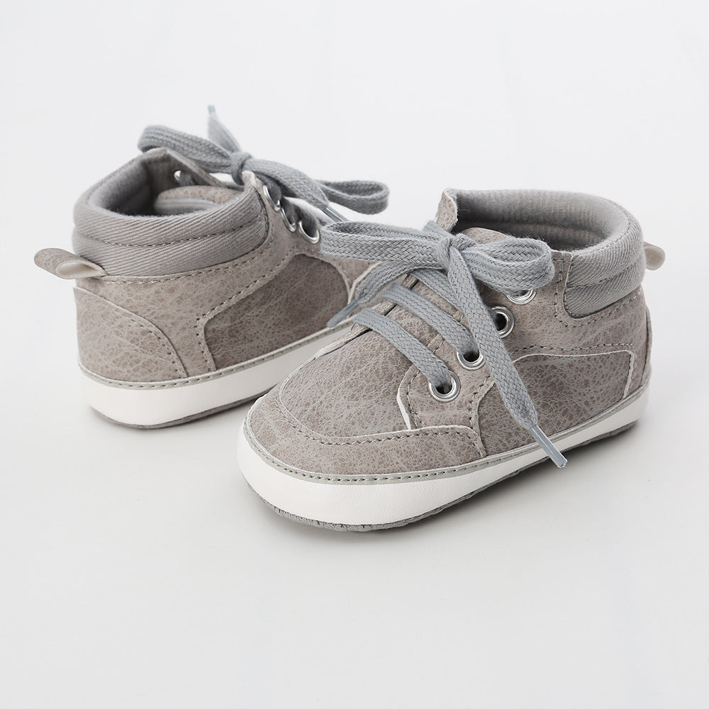 Baby Boy PU Leather Sneakers - 0912 - Little Kooma