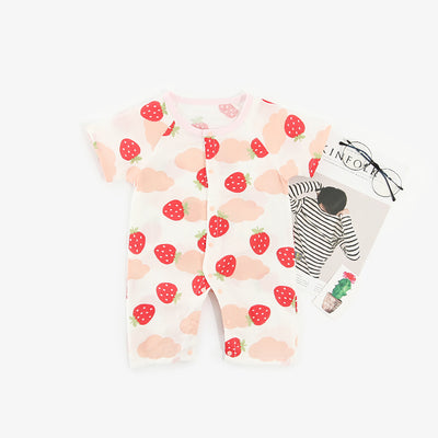 Baby Fruits Gauze Romper Front Buttons - 1006 - Little Kooma