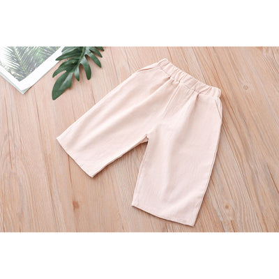 [KB08] Kids Boys Cheongsam Set Top n Shorts Embroidered Crane n Auspicious Clouds CNY Chinese New Year Outfit - Little Kooma