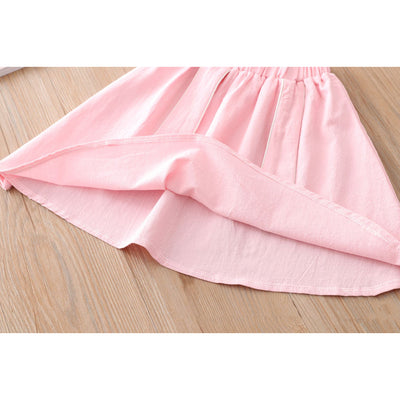 [KG08] Kids Girls Cheongsam Set Top n Skirt Embroidered Bunny CNY Chinese New Year Outfit - Little Kooma