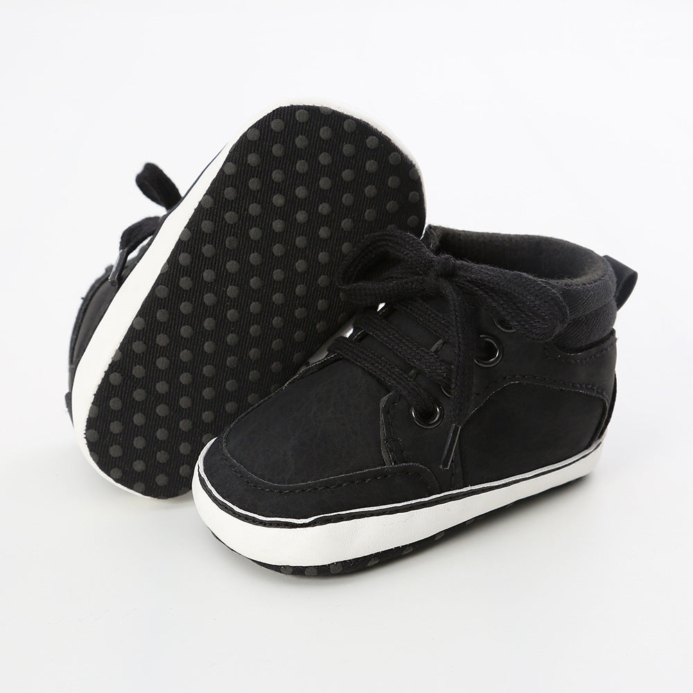 Baby Boy PU Leather Sneakers - 0912 - Little Kooma