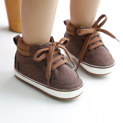 Baby Boy PU Leather Sneakers - 0912 - Little Kooma