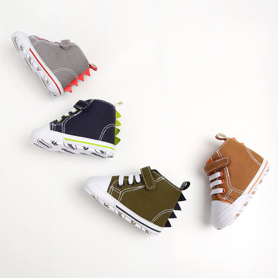 Baby Boy Dinosaur Canvas Shoes - 0912 - Little Kooma