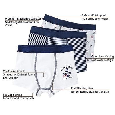 Baby Kid Boys Trunk Boxer Brief Underwear Arrows 3 Pack - Little Kooma