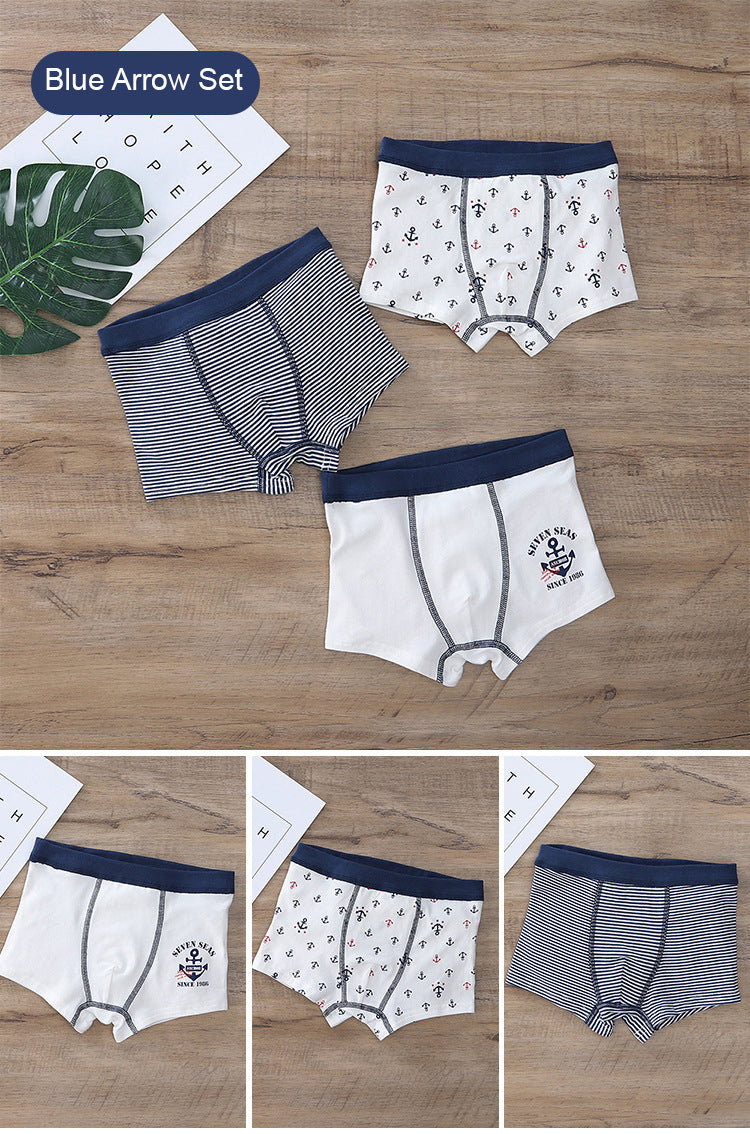 Baby Kid Boys Trunk Boxer Brief Underwear Arrows 3 Pack - Little Kooma