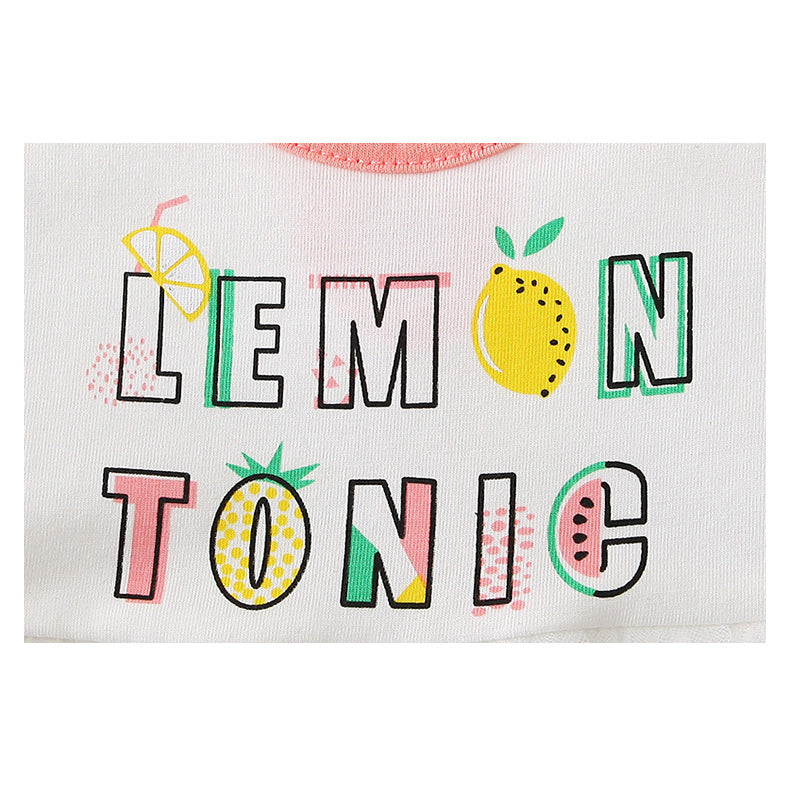 Baby Girl Lemon Tonic Bodysuit Dress Voile Skirt - Little Kooma
