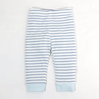 Baby White Dinosaur Long Sleeve Kimono Bodysuit n Stripe Pants Set Boneless Sewing - Little Kooma